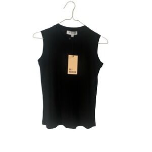 OF/MERCER Black‎ Ribbed Women's Sleeveless Top Small Office Classic Minimalist